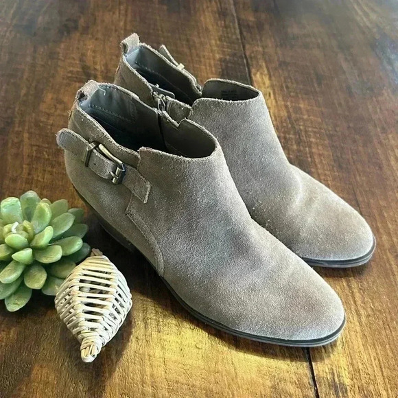 Sonoma | Tan Genuine Suede Ankle Boots - Picture 3 of 9